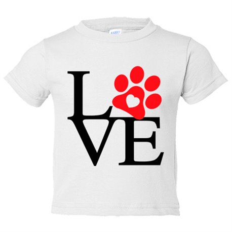 Camiseta bebé Love amor perro animales