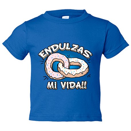 Camiseta bebé endulzas mi vida San Valentín