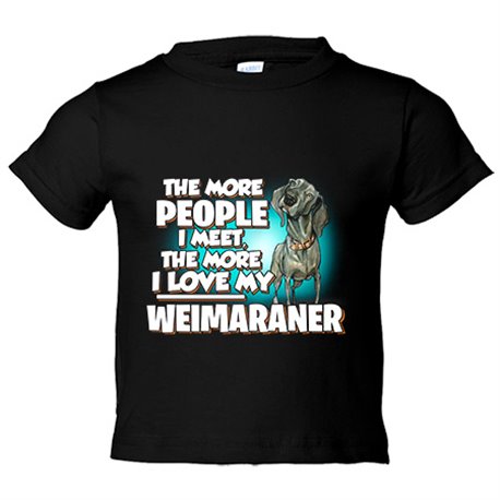 Camiseta bebé I love my Weimaraner mascota raza perro
