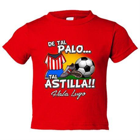 Camiseta bebé de tal palo tal astilla de Lugo para aficionado al fútbol