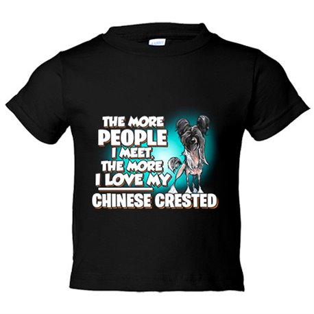 Camiseta bebé I love my Chinese Crested mascota raza perro