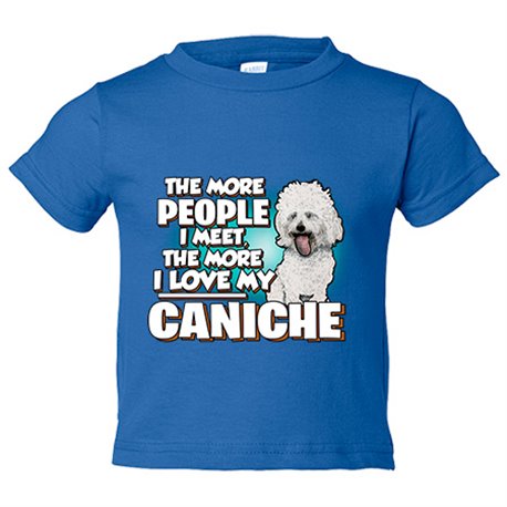 Camiseta bebé I love my Caniche raza perro