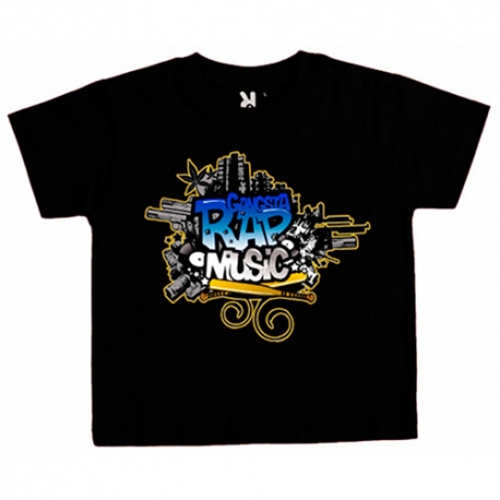 Camiseta niño Gangsta Rap Music