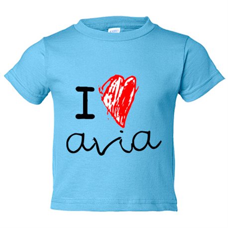 Camiseta bebé I Love avia