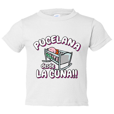 Camiseta bebé Pucelana desde la cuna para aficionado al fútbol
