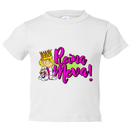 Camiseta bebé Reina meva