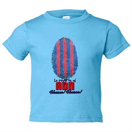Camiseta bebé lo tengo en mi ADN futbolero de Huesca