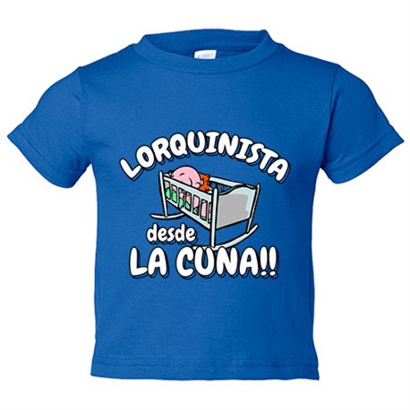 Camiseta bebé Lorquinista desde la cuna para aficionado al fútbol