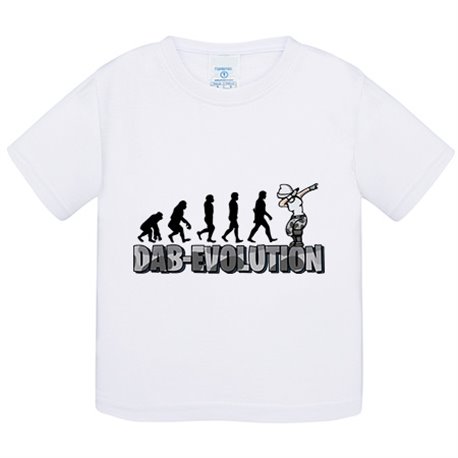 Camiseta niño parodia Dab Evolution