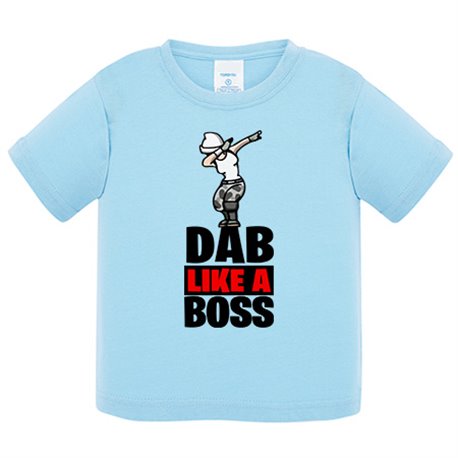 Camiseta bebé parodia Dab Like A Boss