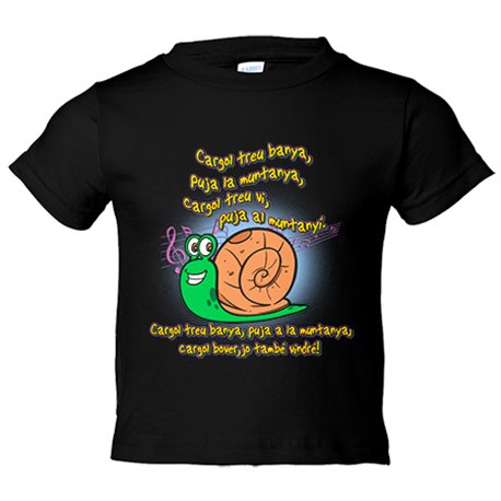 Camiseta bebé Cançò treu banya puja a la muntanya