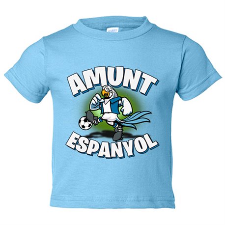 Camiseta bebé parodia de perico el periquito la mascota de fútbol
