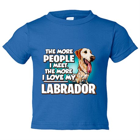 Camiseta bebé I love my Labrador raza perro