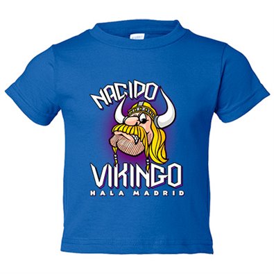 Camiseta bebé nacido Vikingo Hala Madrid
