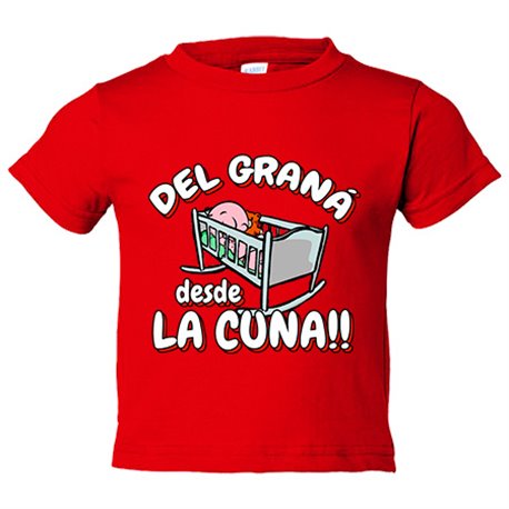 Camiseta bebé del Graná desde la cuna para aficionado al fútbol