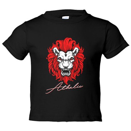 Camiseta bebé ilustración león fan del Athletic