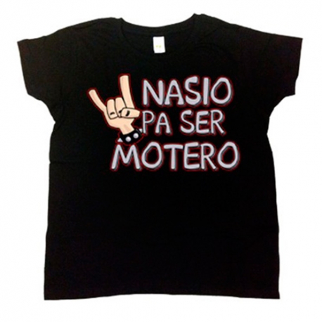 Camiseta niño Nacido para ser motero