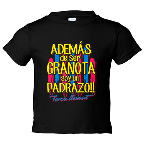 Camiseta bebé además de ser Granota soy un padrazo futbolero de Levante