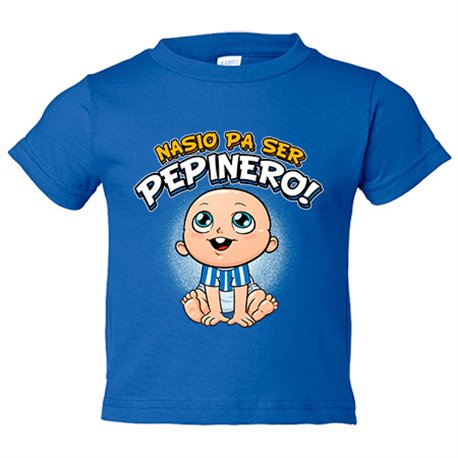 Camiseta bebé nacido para ser Pepinero para aficionado al fútbol de Leganés