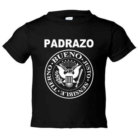 Camiseta bebé Padrazo bueno justo sensible tierno