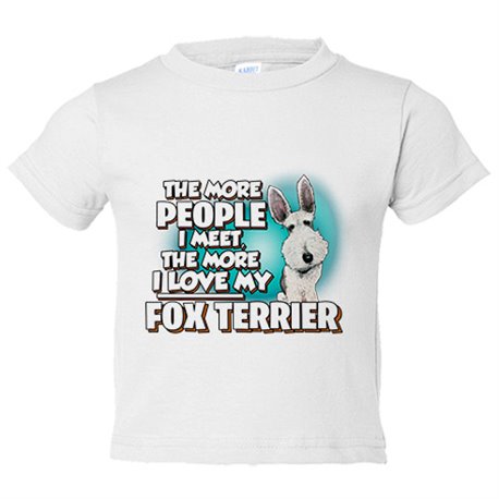 Camiseta bebé I love my Fox Terrier raza perro