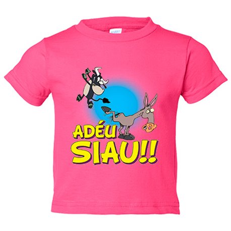 Camiseta bebé Burru català adèu siau
