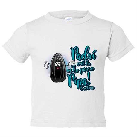 Camiseta bebé Padrí amb tu m ho passo pipa