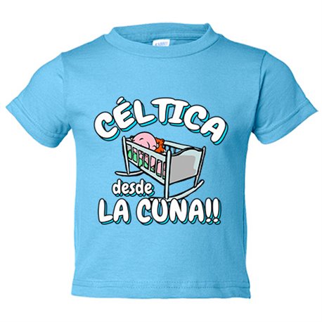 Camiseta bebé Céltica desde la cuna para aficionado al fútbol