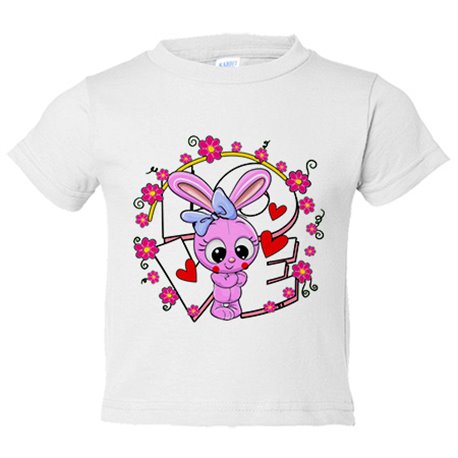Camiseta niño Love conejita amorosa