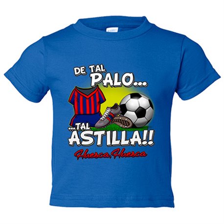 Camiseta bebé de tal palo tal astilla de Huesca para aficionado al fútbol