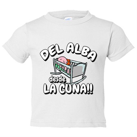 Camiseta bebé del Alba desde la cuna para aficionado al fútbol
