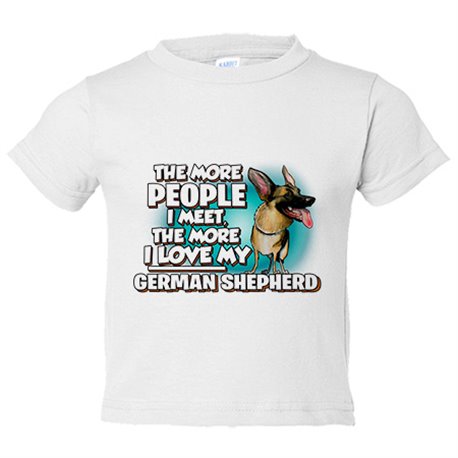 Camiseta bebé I love my German Shepherd raza perro