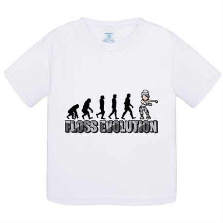 Camiseta niño parodia Floss Evolution