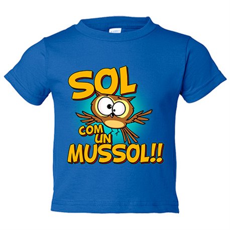 Camiseta bebé Sol com un mussol