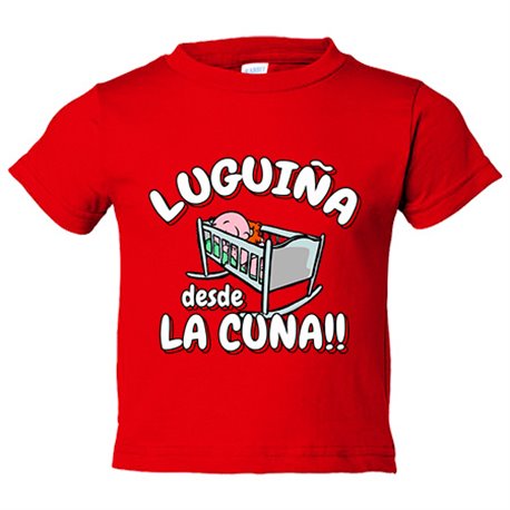 Camiseta bebé Luguiña desde la cuna para aficionado al fútbol