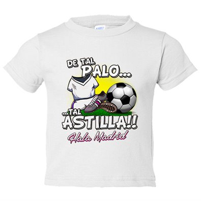 Camiseta bebé De tal palo tal astilla Madrid fútbol