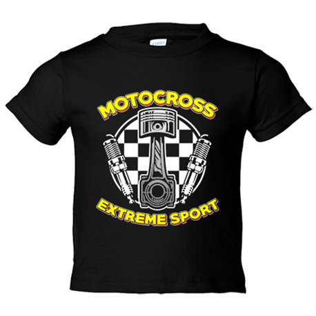 Camiseta niño Motocross Extreme Sport pistón