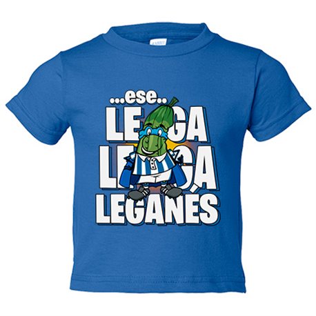 Camiseta bebé parodia de súper pepino la mascota de fútbol de Leganés