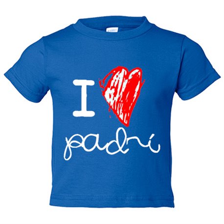 Camiseta bebé I Love padri 