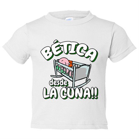 Camiseta niño Bética Betis fútbol desde la cuna Camiseta niño Bética Betis fútbol desde la cuna