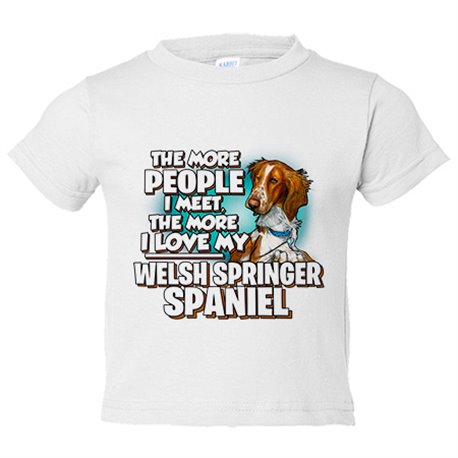 Camiseta bebé I love my Welsh Springer Spaniel raza perro