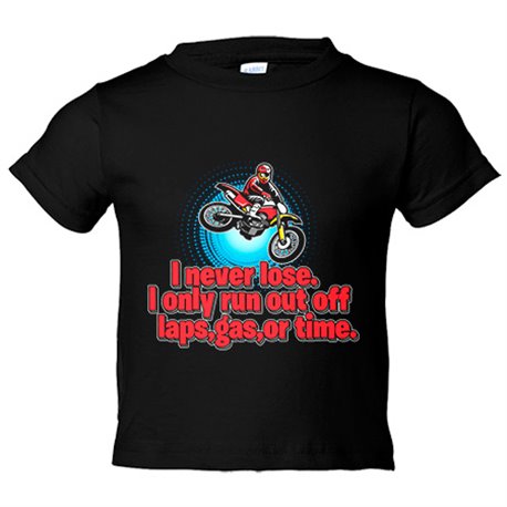 Camiseta niño Motocross I Never Lose I Only Run