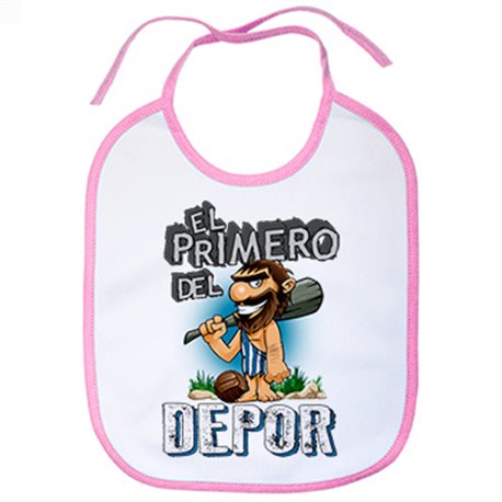 Babero frase el primero del Depor para hincha de su equipo de fútbol