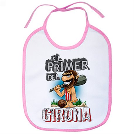 Babero frase el primero del Girona para hincha de su equipo de fútbol