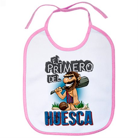 Babero frase el primero del Huesca para hincha de su equipo de fútbol