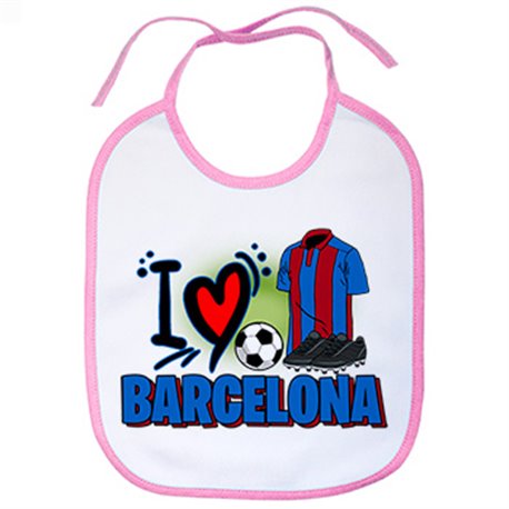 Babero para enamorado de su equipo de fútbol de Barcelona