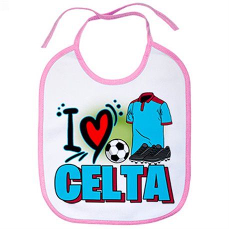 Babero para enamorado de su equipo de fútbol del Celta