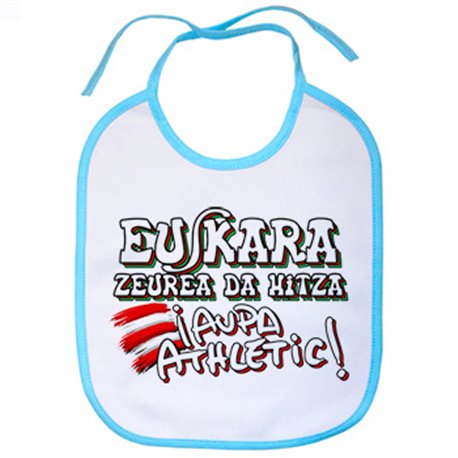Babero para futboleros frase aupa athletic euskara zeurea da hitza