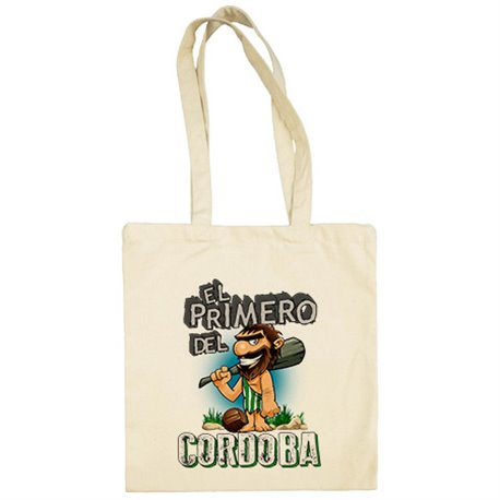 Bolsa de tela frase el primero del Córdoba para hincha de su equipo de fútbol