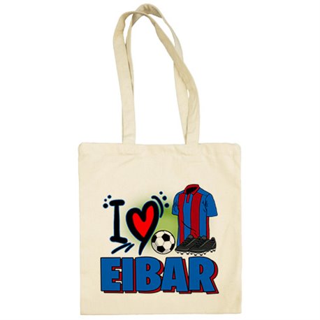 Bolsa de tela para enamorado de su equipo de fútbol de Eibar